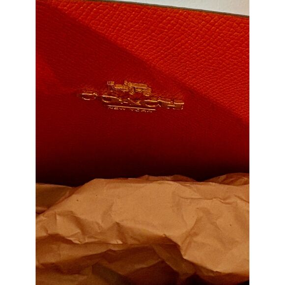 Coach Mollie Satchel Signature Canvas Orange Print Tan Multi NWT Crossbody - Picture 13 of 15